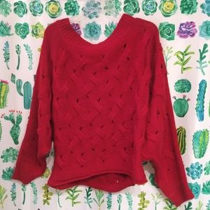 Off shoulder sweater